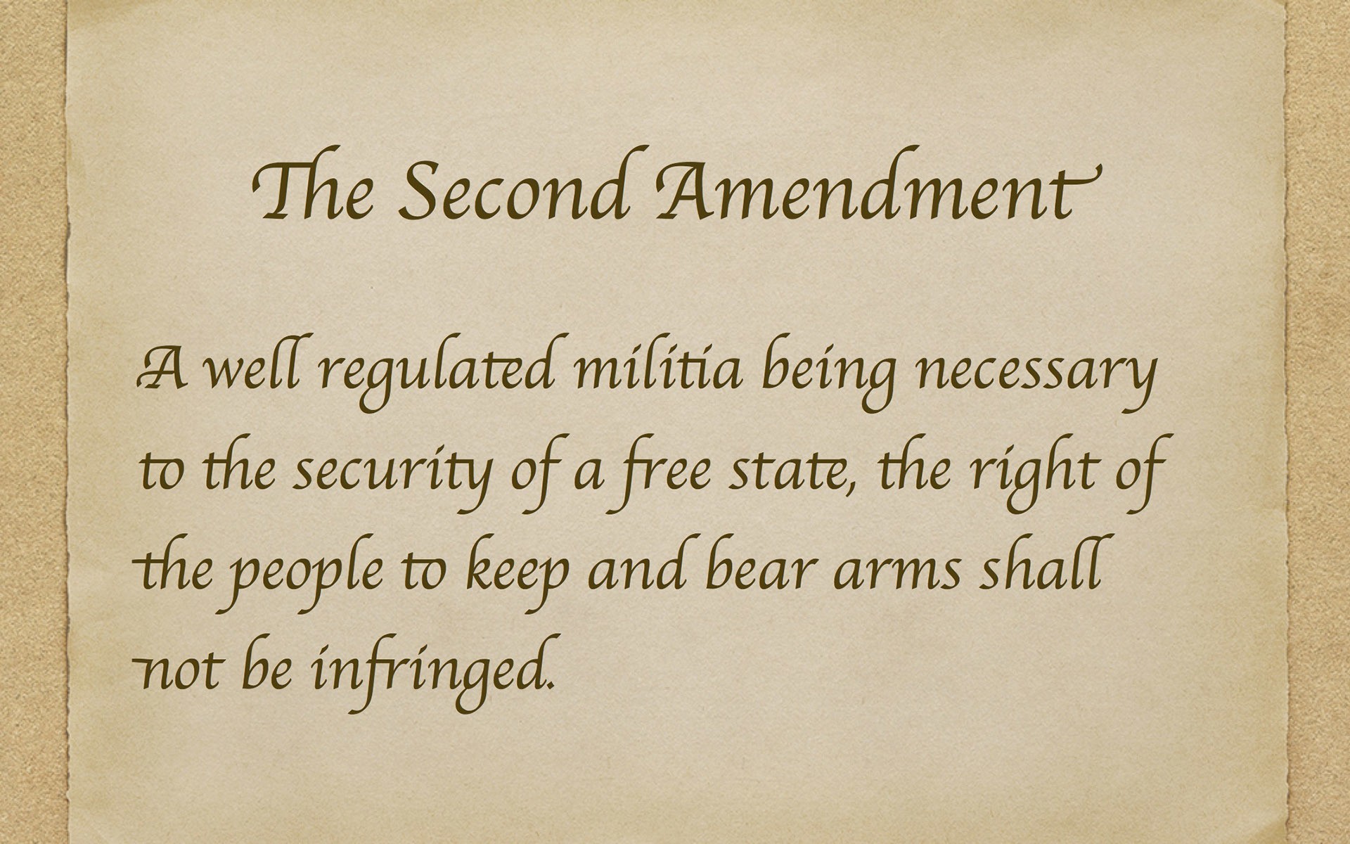 The Rights Of The Second Amendment